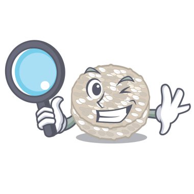 Karikatür şeklinde Dedektif pirinç kek