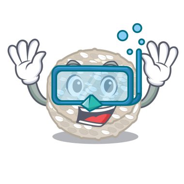 Karikatür şeklinde Dalış pirinç kek