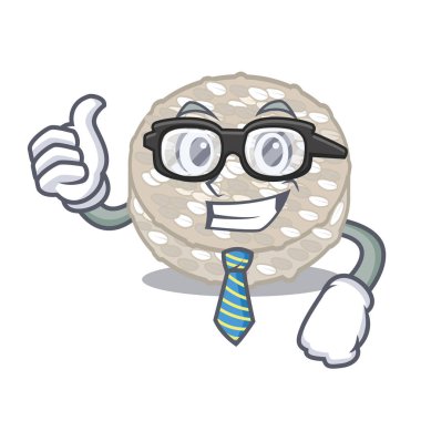 Karikatür şeklinde Işadamı pirinç kek