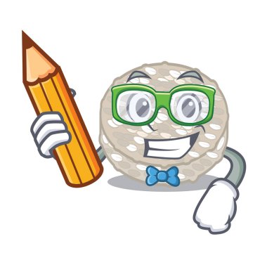 Karikatür şeklinde Öğrenci pirinç kek