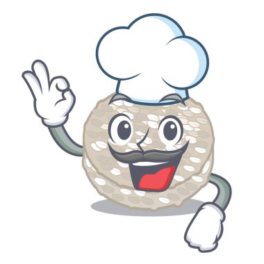 Karikatür şeklinde Şef pirinç kek