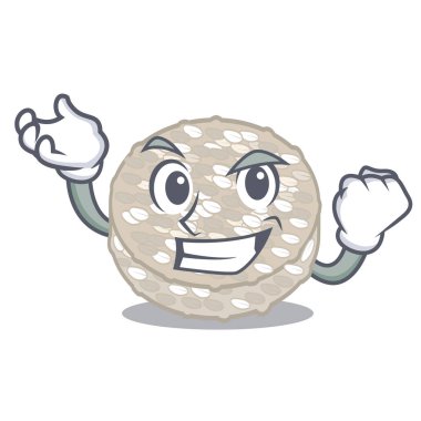 Karikatür şeklinde başarılı pirinç kek