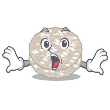 Sürpriz pirinç kek karikatür tahtasında servis