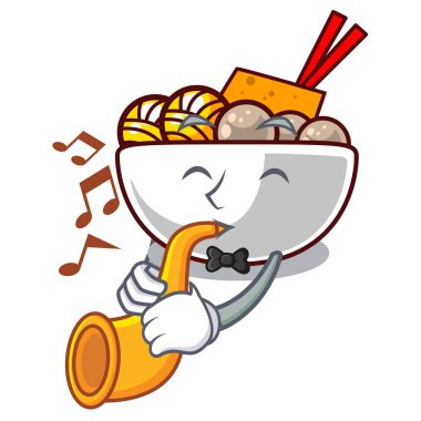 Trompet köftesi karakterde izole edilmiş.