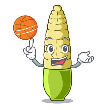 Karakter kâsesinde basketbol bebek mısırı