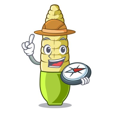 Buzdolabında Explorer bebek mısır karikatür