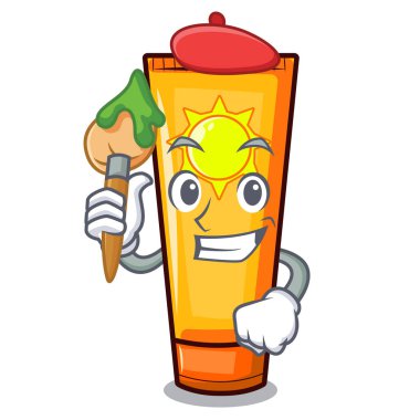 Maskot şeklinde Sanatçı güneş kremi
