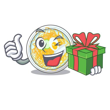 Naengmyeon karakterine izole edilmiş bir hediyeyle