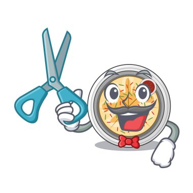 Berber buchimgae karikatür kase servis edilir