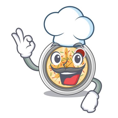 Bir tabakta Şef karikatür buchimgae