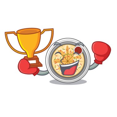 Boks kazanan buchimgae karakter tavada kızartılır