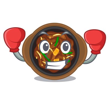 Boks bulgogi maskot plaka servis edilir