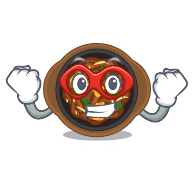 Bir kase karikatür süper kahraman bulgogi