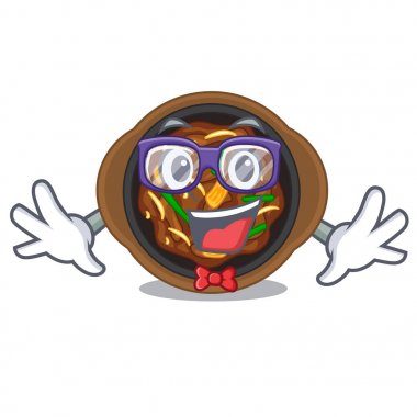 Bir kase karikatür Geek bulgogi