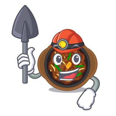 Bir karikatür şeklinde Madenci bulgogi