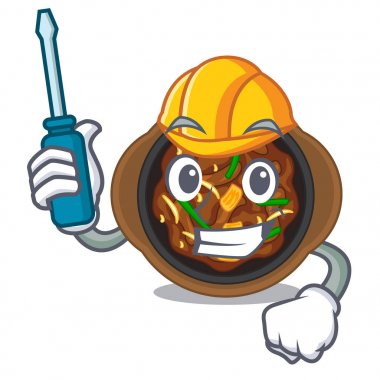 Karakter ile izole Otomotiv bulgogi