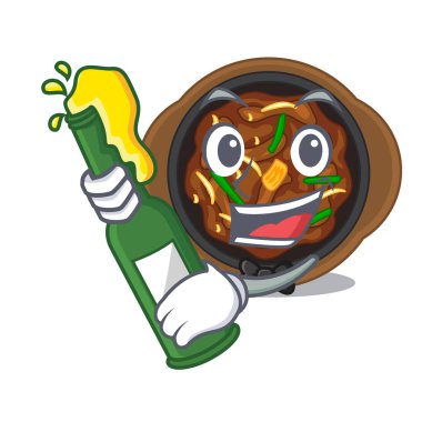 Bira bulgogi karakteri ile izole