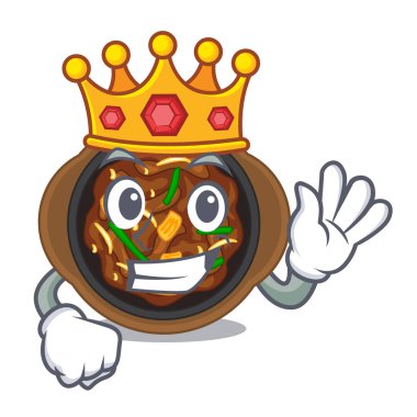 Kral bulgogi karakteri ile izole