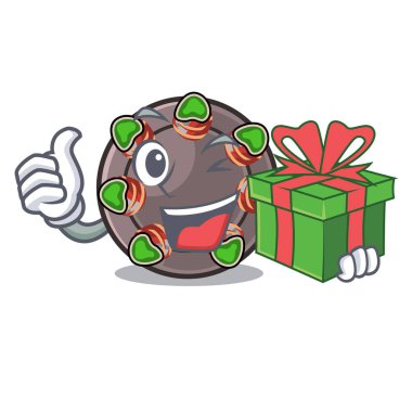 Çizgi film tavasında kızarmış salyangozla