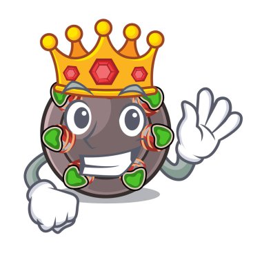 Bir karikatür şeklinde Kral escargot