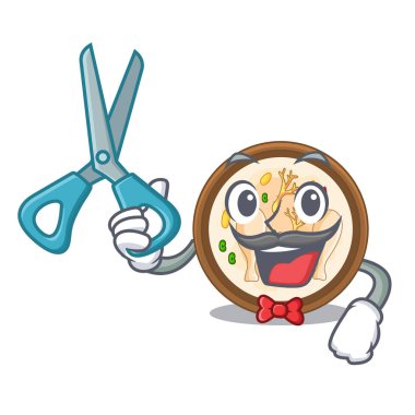 Berber Samgyetang sıcak karikatür kase hizmet