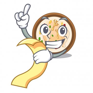 Menü samgyetang ile karakter şeklinde