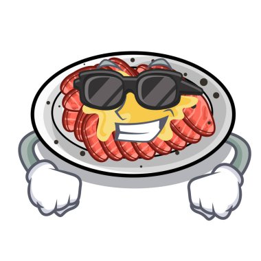 Ahşap karikatür tablo üzerinde Süper serin carpaccio