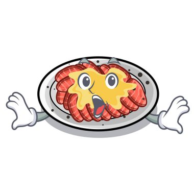 Sürpriz carpaccio maskot ile izole