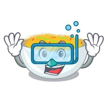 Karakter ile izole Dalış kızarmış erişte