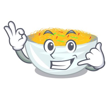 Bana maskot şeklinde kızarmış erişte deyin