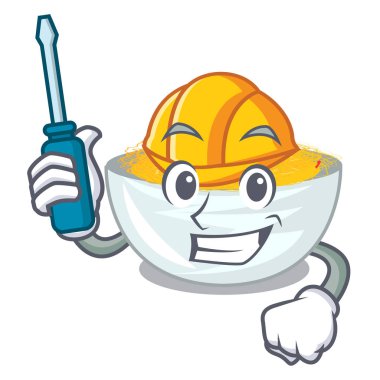 Maskot şeklinde otomotiv kızarmış erişte