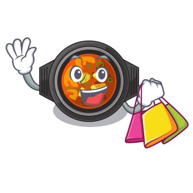 Alışveriş kimchi tighe karakter izole