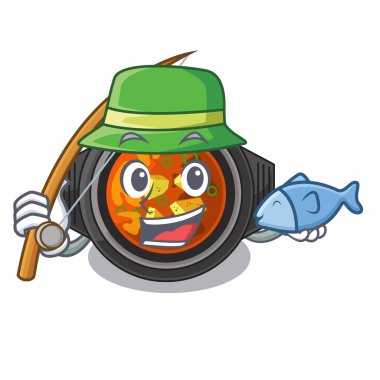 Karikatür şeklinde Balıkçılık kimchi tighe