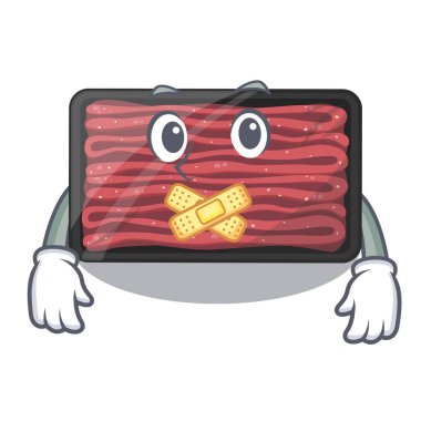 Karikatür şeklinde sessiz kıyma