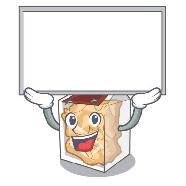 Yukarı tahta domuz kabukları karikatür izole