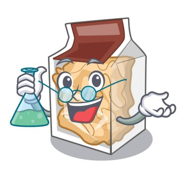 Profesör domuz bir karikatür kavanozda durulama