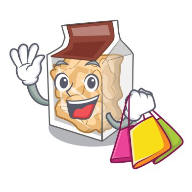 Bir karikatür kavanozda Alışveriş domuz kabukları