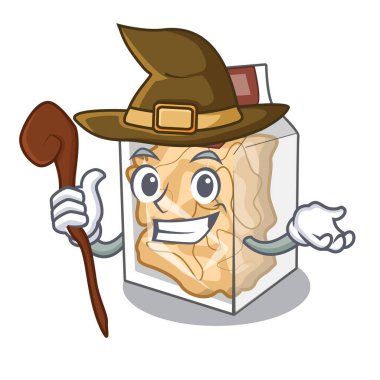 Witch pork rinds in the mascot shape