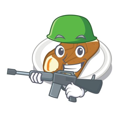 Ordu cannoli maskot plaka üzerinde servis edilir