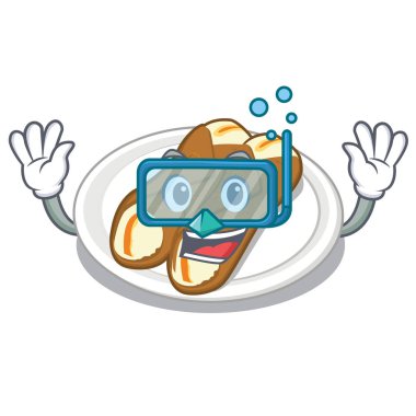 Bir karikatür kavanozda Dalış cannoli