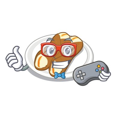 Oyuncu cannoli karakter ile izole