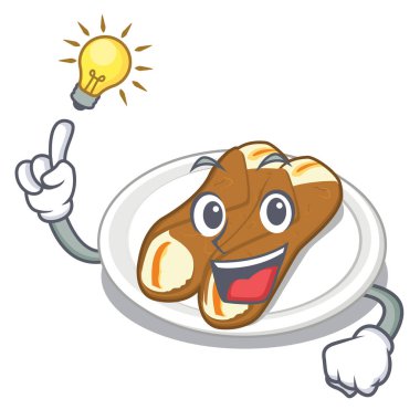 Bir çizgi film şeklinde bir fikir cannoli var