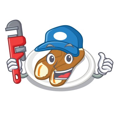 Bir karikatür şeklinde Tesisatçı cannoli