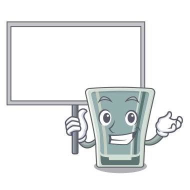 Maskot ile izole kurulu çekim cam getir