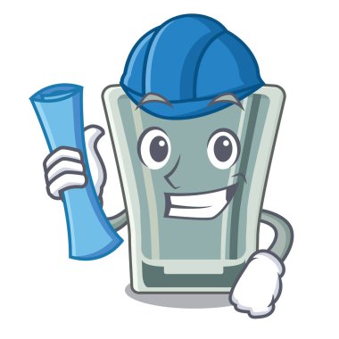 Mimar karikatür şeklinde cam vurdu