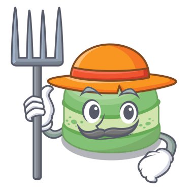 Tabak karikatür çiftçi antep fıstığı kek