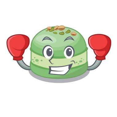 Tabak karikatür boks antep fıstığı kek