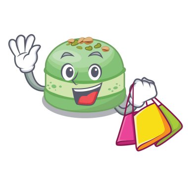 Karikatür buzdolabında alışveriş antep fıstığı kek