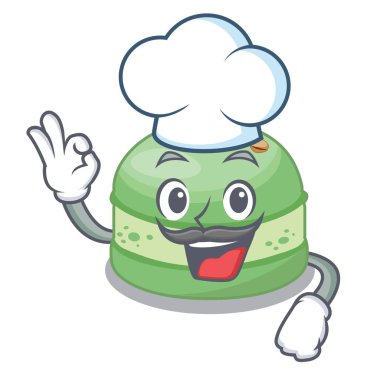 Karikatür buzdolabında Şef fıstık kek