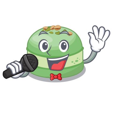 Şarkı antep fıstığı kek karakteri izole